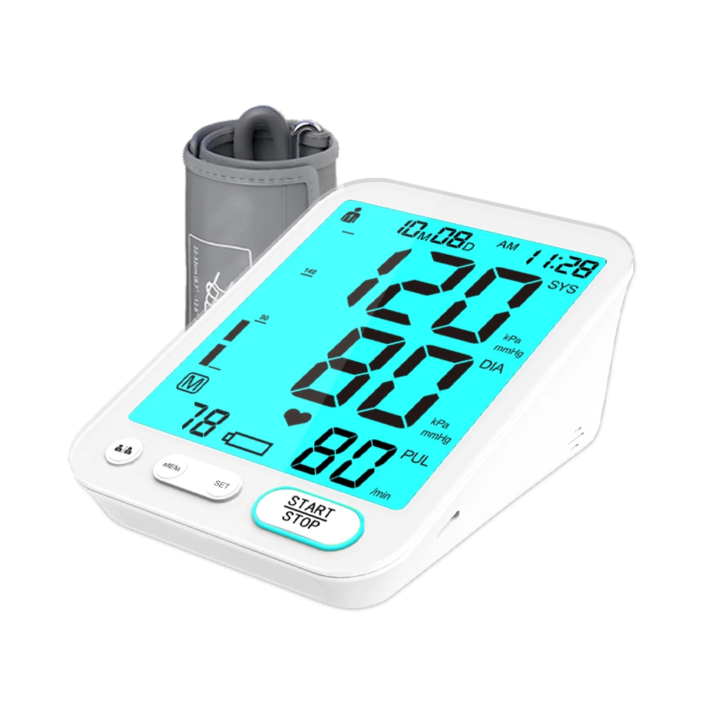 Blood Pressure Monitor LCD Display